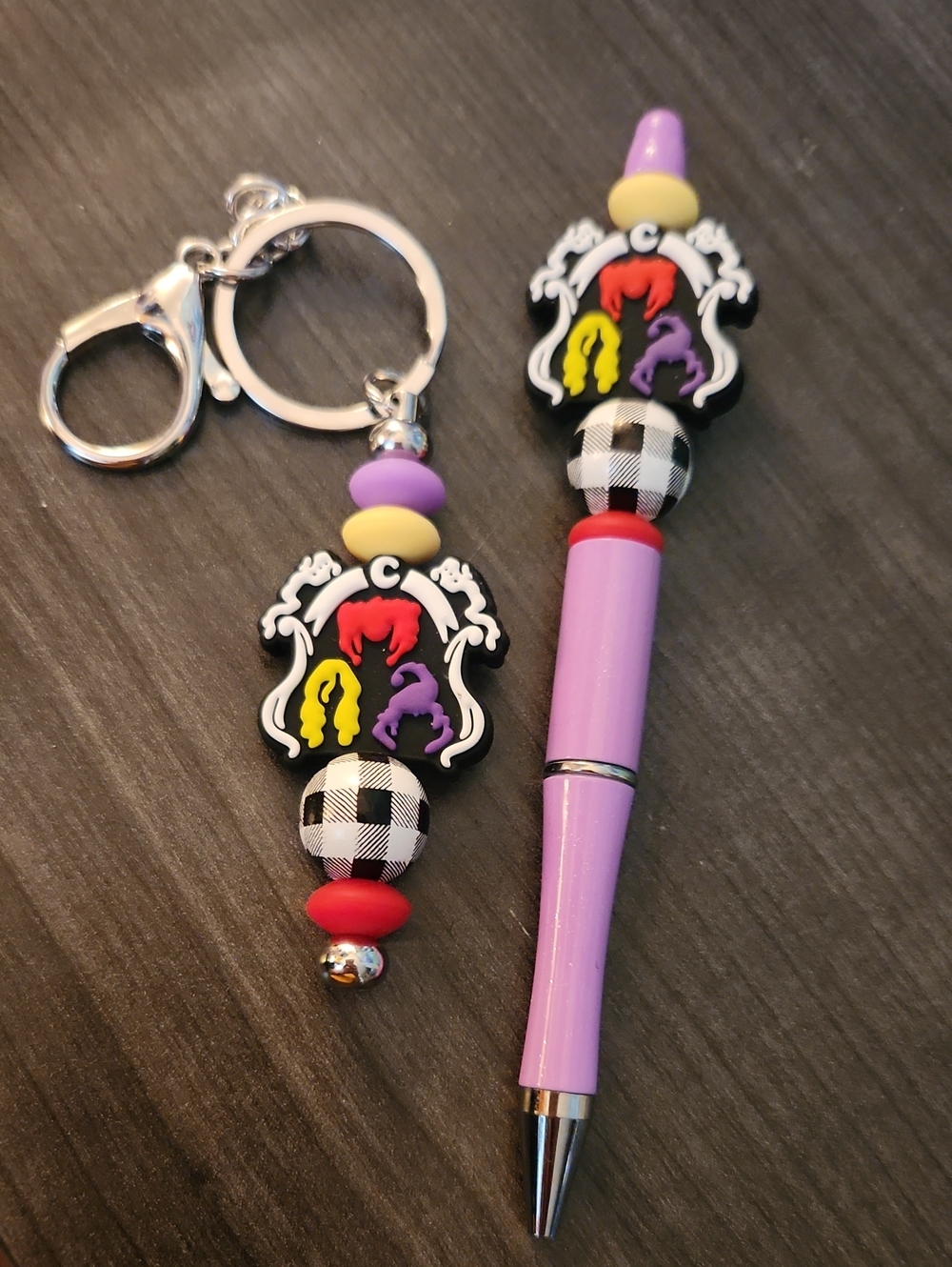 Hocus Pocus Beaded Pen And Keychain